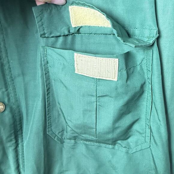 Woolrich Vintage Hooded Zip Front Utility Jacket Green - Picture 9 of 16